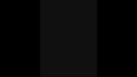 Media: A video of a black vertical rectangular shape set against a solid black background, with no discernible details or textures, creating a minimalist and abstract composition.