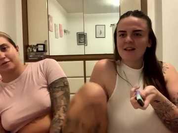 Media: Video of two women in a room, one with long brown hair, tattoos, and a white top, and the other with blonde hair and a pink top. They're seated, looking at a mirror.