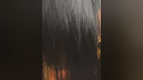 Media: A video captures a close-up of a person's face partially obscured by thick, wispy smoke, creating an ethereal and mysterious atmosphere. The smoke is dark and dense, blending with the background to highlight the subject's partially visible features.