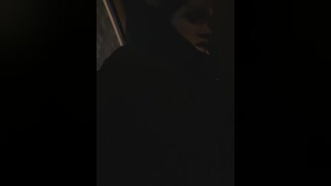 Media: A dimly lit video captures a man in shadow, wearing a dark overcoat, partially visible face, and standing in a dimly lit corridor.