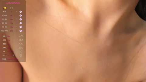 A close-up video of a light-skinned, bare chest with a prominent chest hair pattern, showcasing a textured, slightly wrinkled skin surface. The background is blurred, highlighting the chest area.