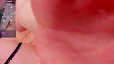 Media: A close-up, blurry video of a person's mouth and nose, possibly in a virtual reality setting, with a red background and a \"Low VR\" notification.