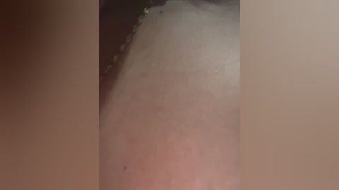 Media: Video of a close-up, blurry human ear, with visible earwax and a slightly dirty texture, set against a soft, warm background.