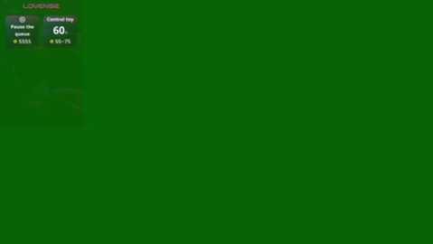 A screenshot of a computer game with a green screen. On the left, game information includes \"L. Lomond\" with 60% health, \"C. McVey\" with 50% health, and \"P. Frenzy\" with 100% health.