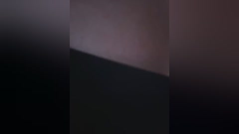 Video of a dimly lit room with a sharp, diagonal shadow cast across a wall, creating a stark contrast between light and dark. The background is mostly dark, with a hint of muted purple and brown tones.