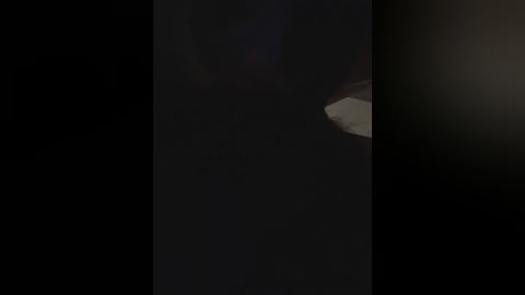 A dimly lit video depicting a narrow, vertical window frame with a blurred, indistinct figure standing inside. The background is dark, and the image's lighting is minimal, casting shadows.