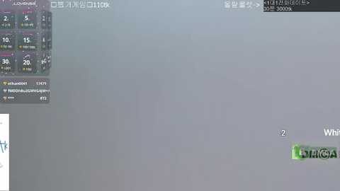 Media: A video of a computer screen displaying a gray, foggy background with a digital clock and icons on the left, and a green Wii remote controller in the lower right. The overall scene is dimly lit and slightly blurry.