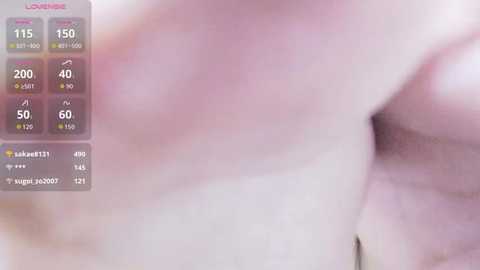 Media: A close-up video of a person's back with a reddish sunburn, visible on the left side. The background features a \"Lovebird\" profile display with health metrics and user interactions.